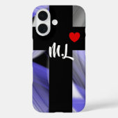 iPhone Case Trend Abstracte Lavendel Violet (Achterkant)