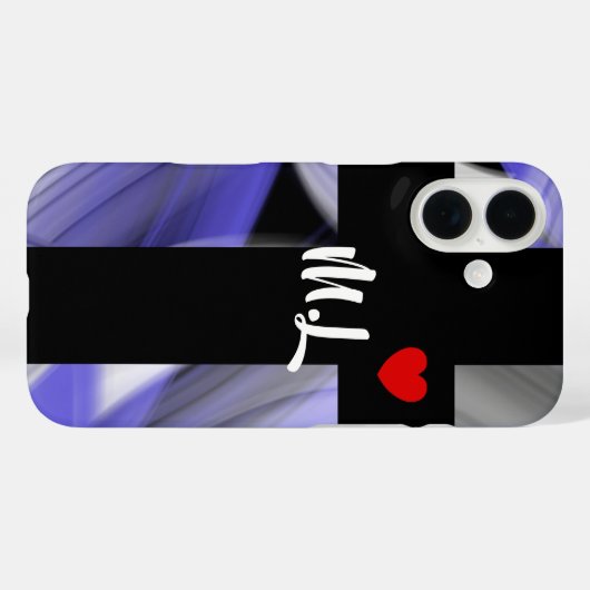 iPhone Case Trend Abstracte Lavendel Violet (Achterkant (horizontaal))