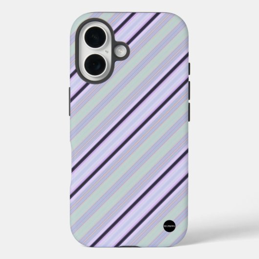 iPhone Case Vertical Stripe Pink HAMbWG (Achterkant)