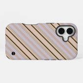 Iphone Case Verticale Streep geel HAMbWG 16 Hoesje (Achterkant horizontaal)