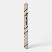 Iphone Case Verticale Streep geel HAMbWG 16 Hoesje (Linkerkant)