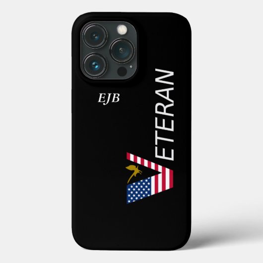 IPhone Case Veteran (Personaliseer het) (Achterkant)