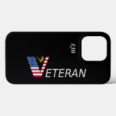 IPhone Case Veteran (Personaliseer het) (Achterkant (horizontaal))
