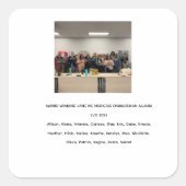 iPhone Case Vierkante Sticker (Voorkant)