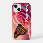 iPhone Case - Vlinder Roos iPhone 15 Case (Achterkant)
