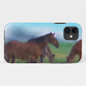 Iphone case voor wilde paarden (Achterkant (horizontaal))