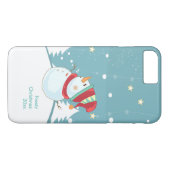 iPhone Case-Winter Snowman Case-Mate iPhone Case (Achterkant (Horizontaal))