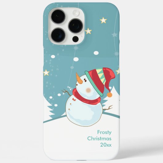 iPhone Case-Winter Snowman Case-Mate iPhone Case (Achterkant)