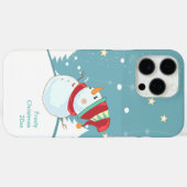 iPhone Case-Winter Snowman Case-Mate iPhone Case (Achterkant (horizontaal))