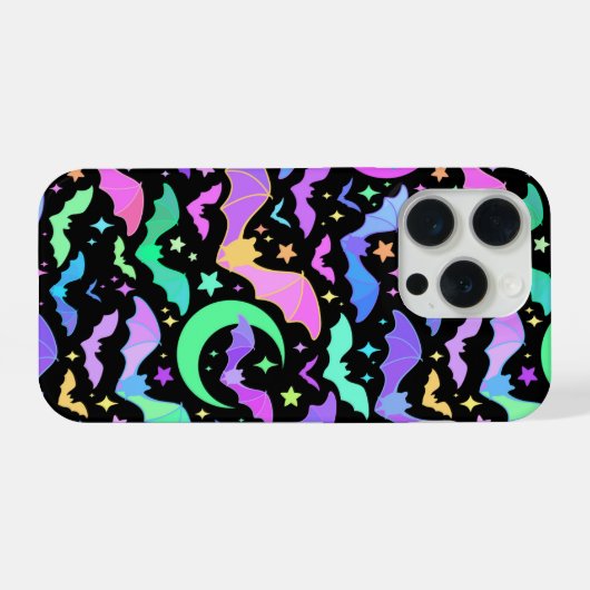 iPhone case with bats iPhone Hoesje (Achterkant horizontaal)