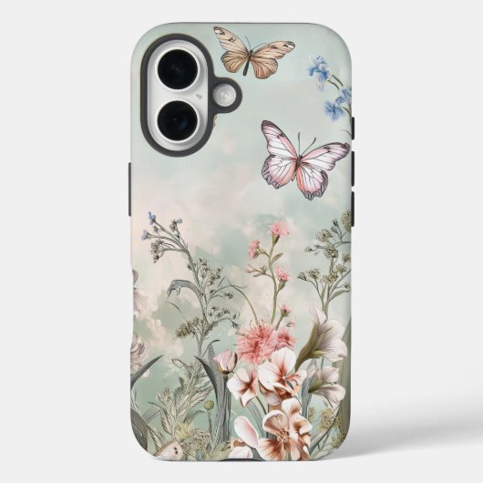  iPhone Case with flowers. (Achterkant)
