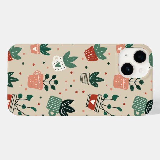 iPhone case with I wet my plants design (Achterkant (horizontaal))