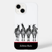 iPhone Case-Zebras Rule Case-Mate iPhone Case (Achterkant)