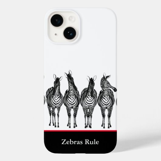 iPhone Case-Zebras Rule Case-Mate iPhone Case (Achterkant)