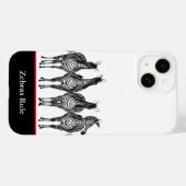 iPhone Case-Zebras Rule Case-Mate iPhone Case (Achterkant (horizontaal))