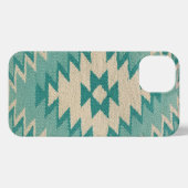 iPhone Case - Zuidwestelijke Weave, Blauwgroen Hoesje (Achterkant horizontaal)