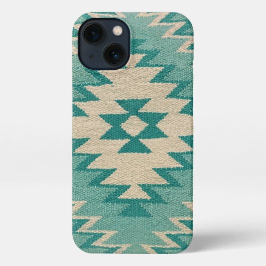 iPhone Case - Zuidwestelijke Weave, Blauwgroen Hoesje (Achterkant)