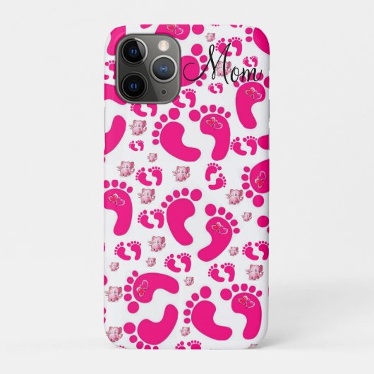 IPhone cases Baby Feet Girl Elephant mama (Achterkant)