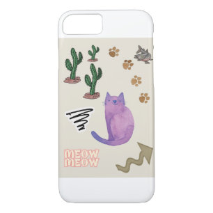 IPhone Cases Kat Vis Cactus Paws Meow