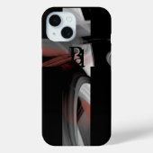 iPhone Cases Trend Abstract Zwart Wit Poeder (Achterkant)
