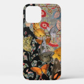 iPHONE CASES William Morris BLACK LACE BUTTERFLIES (Achterkant)