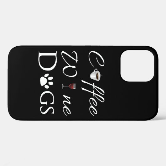 iPhone Coffee Wine Dogs Case-Mate iPhone Case (Achterkant (horizontaal))