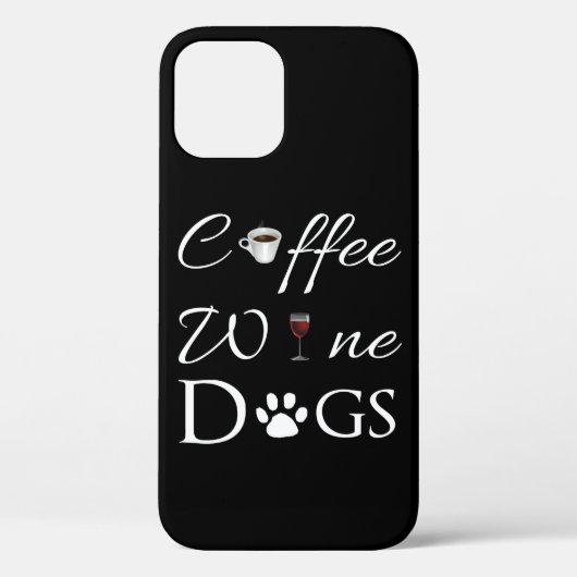 iPhone Coffee Wine Dogs Case-Mate iPhone Case (Achterkant)