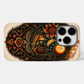 iPhone cover goud zwart (Achterkant (horizontaal))