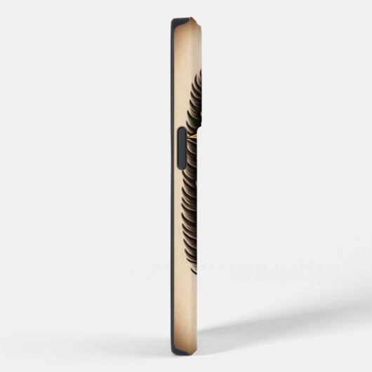 iPhone cover goud zwart (Achterkant / Rechts)