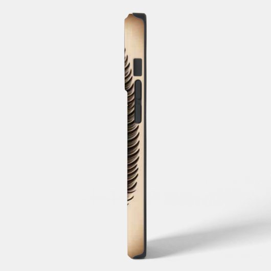 iPhone cover goud zwart (Achterkant / Links)