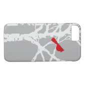 iPhone cover.  Kardinaal op boomtak. Case-Mate iPhone Case (Achterkant (Horizontaal))