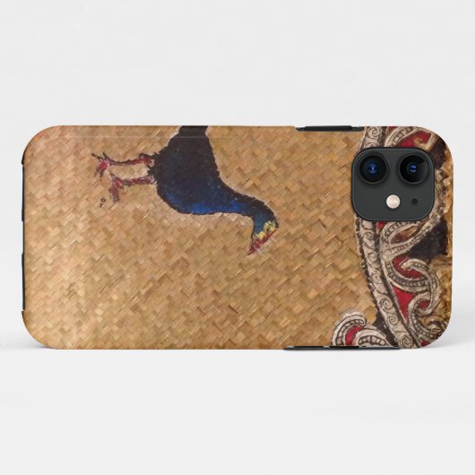 Iphone cover pukeko (Achterkant (horizontaal))