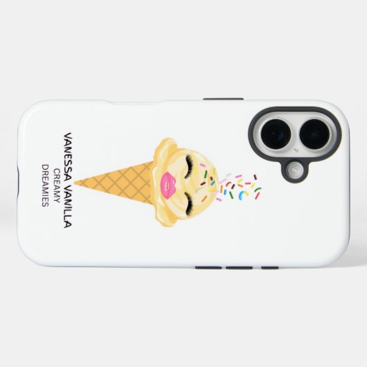 IPHONE cover Vanessa Vanilla  (Achterkant (horizontaal))
