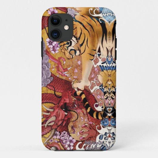 iPhone-draagtas - Draak versus tijger Case-Mate iPhone Case (Achterkant)