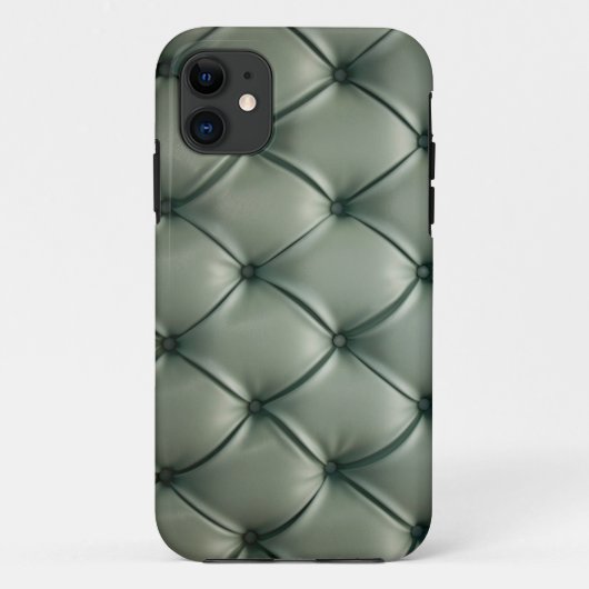 iPhone-draagtas -  groene lederen opberging Case-Mate iPhone Case (Achterkant)