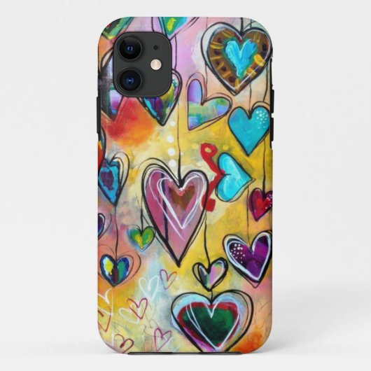 iPhone-draagtas - Meerkleurig hart Case-Mate iPhone Case (Achterkant)