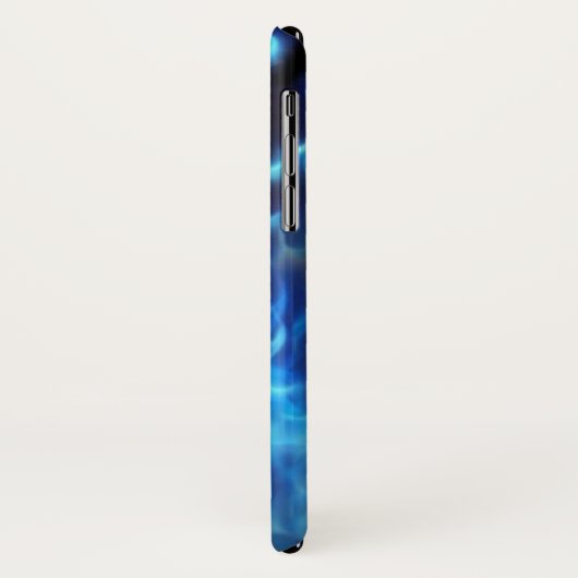 IPhone-draagtas met blauwe vlam en schedel Case-Mate iPhone Case (Achterkant/links)