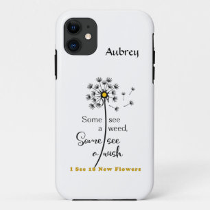iPhone-draagtas met Dandelion & Care-bericht Case-Mate iPhone Case