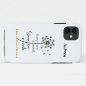 iPhone-draagtas met Dandelion & Care-bericht Case-Mate iPhone Case (Achterkant (horizontaal))
