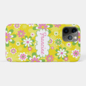 iPhone draagtas met geel bloemenpatroon! Case-Mate iPhone Case (Achterkant (horizontaal))