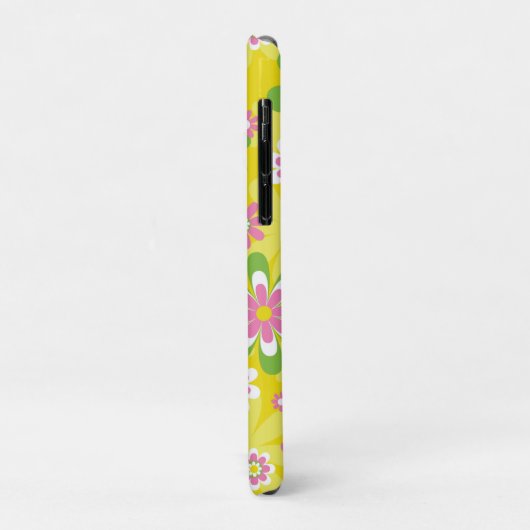 iPhone draagtas met geel bloemenpatroon! Case-Mate iPhone Case (Achterkant/links)