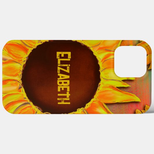 iPhone-draagtas met 'zonnebloem' Case-Mate iPhone Case (Achterkant (horizontaal))