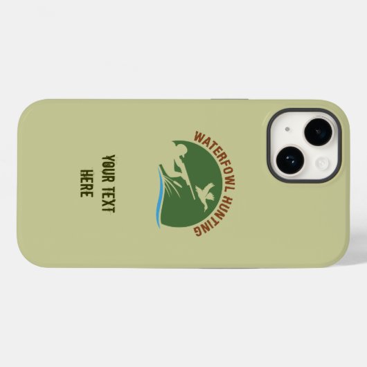 iPhone-draagtas voor de jacht op waterpoten Case-Mate iPhone Case (Achterkant (horizontaal))