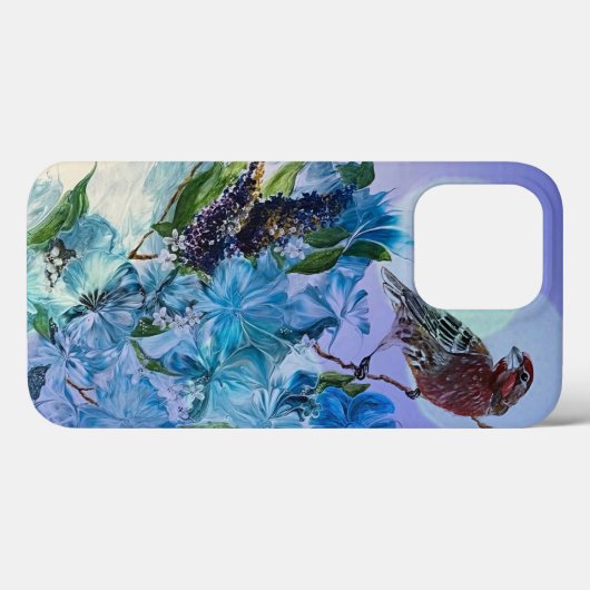 iPhone-draagtas voor Finch en Flowers Case-Mate iPhone Case (Achterkant (horizontaal))