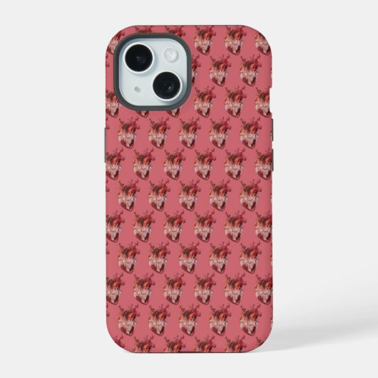 iPhone-draagtas voor hart iPhone 15 Case (Achterkant)