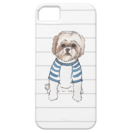 Iphone-draagtas voor Waterverf via Shih Tzu iPhone 11 Hoesje
