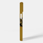 iPhone Elegant Classy Gold Black Floral Case-Mate iPhone Case (Achterkant / Rechts)