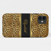 iPhone Elegant Classy Gold Leopard Case-Mate iPhone Case (Achterkant (horizontaal))