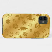 iPhone Elegant Gold-kerstprinttas Case-Mate iPhone Case (Achterkant (horizontaal))