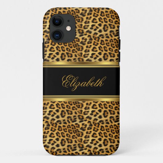 iPhone Elegante Klasse Goud Luipaard Case-Mate iPhone Case (Achterkant)